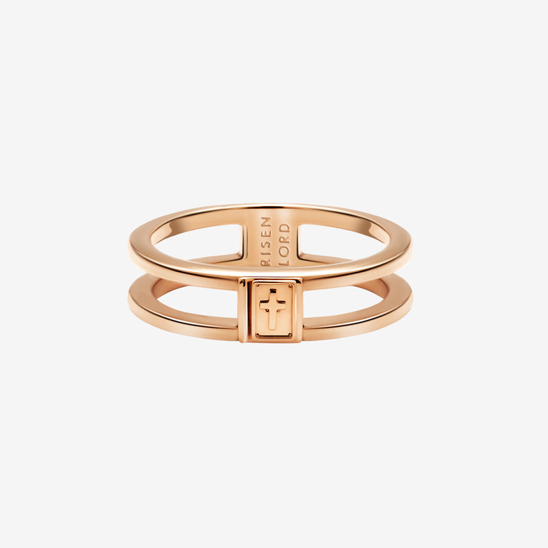 MESSIAH BRACELET + IMMANUEL RING  - ROSE GOLD